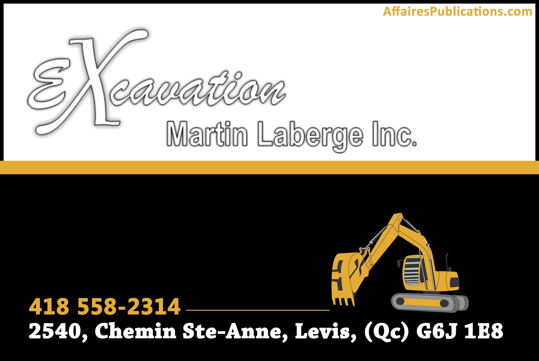 EXCAVATION MARTIN LABERGE