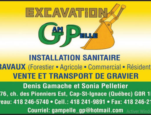 EXCAVATION GAM PELLE INC