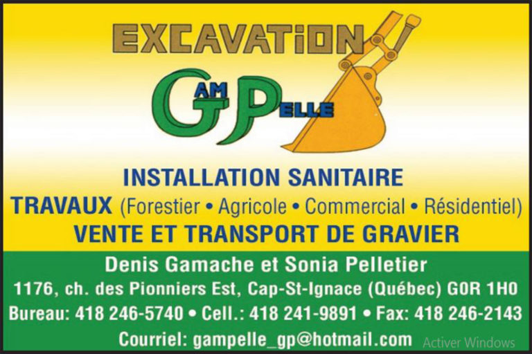 EXCAVATION GAM PELLE INC