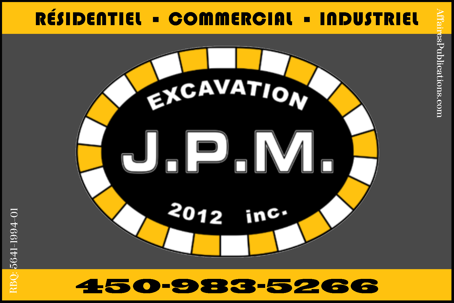 EXCAVATION JPM 2012 INC