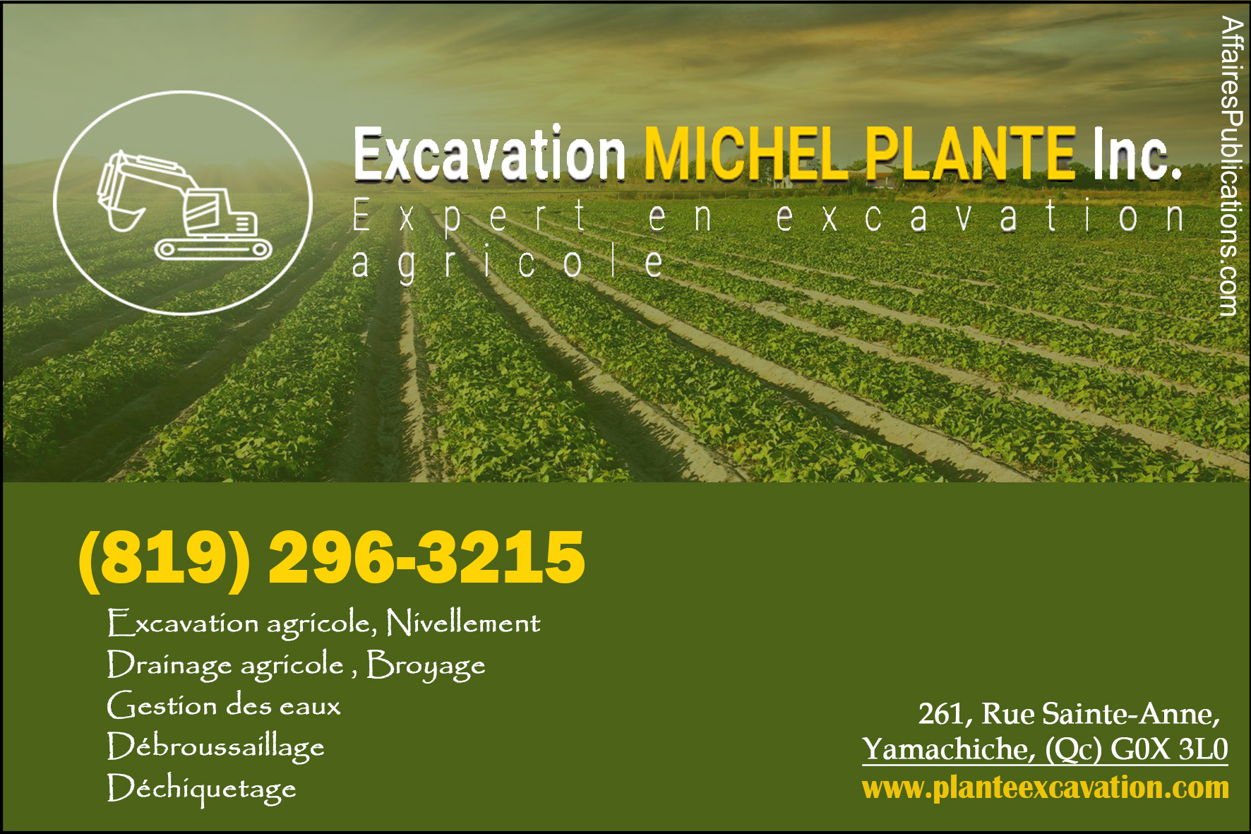 EXCAVATION MICHEL PLANTE INC