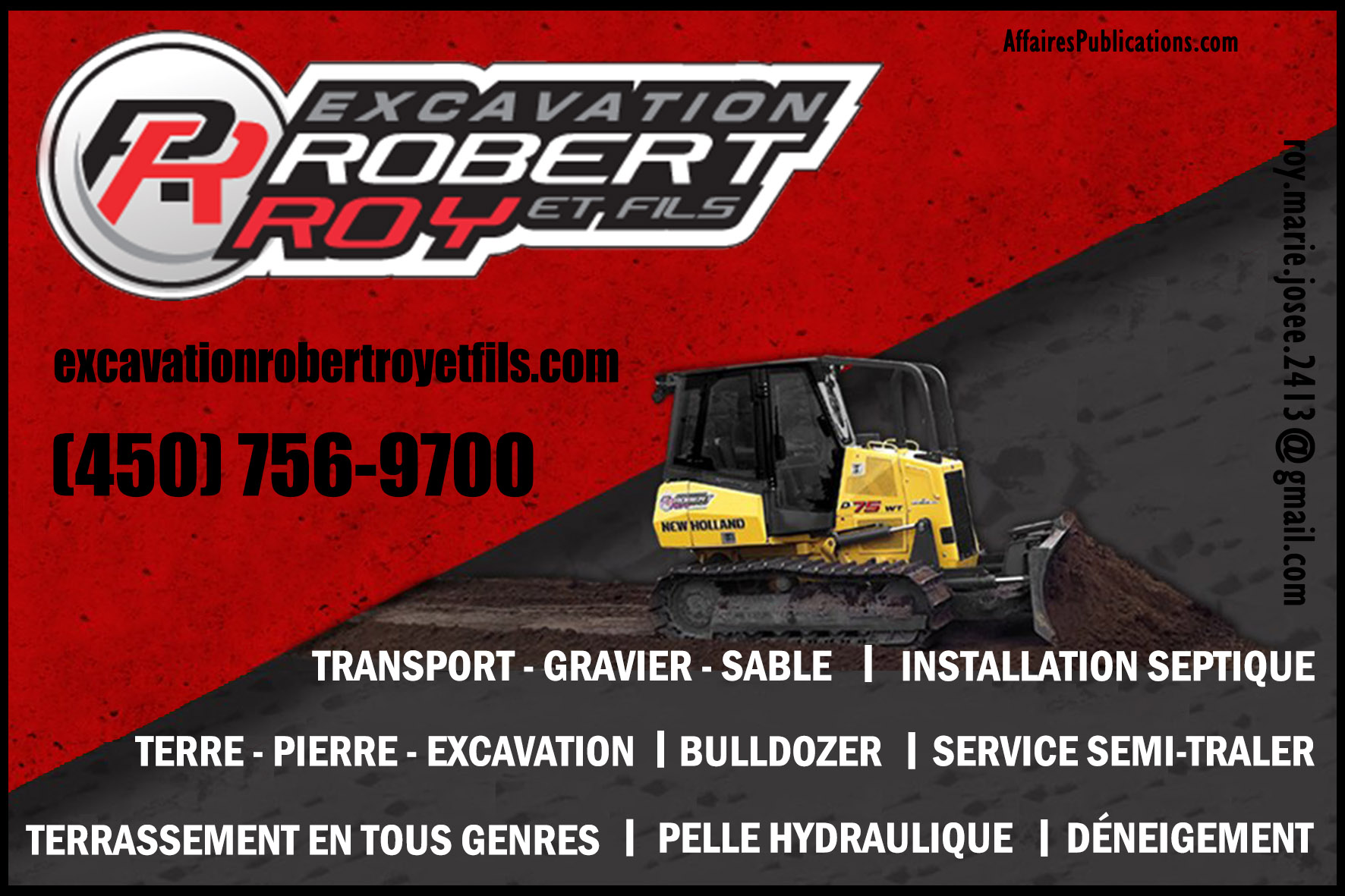 EXCAVATION R. ROY & FILS INC