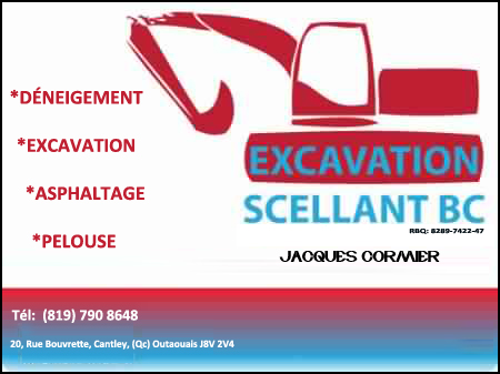 EXCAVATION SCELLANT BC
