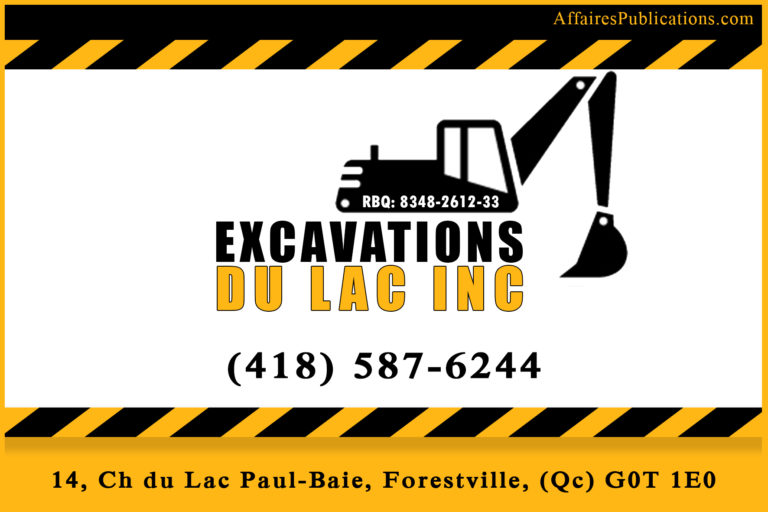 EXCAVATIONS DU LAC INC