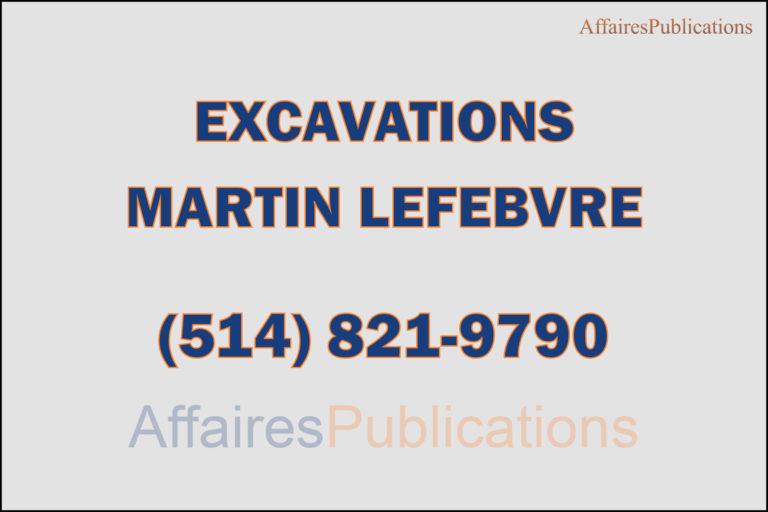 EXCAVATIONS MARTIN LEFEBVRE