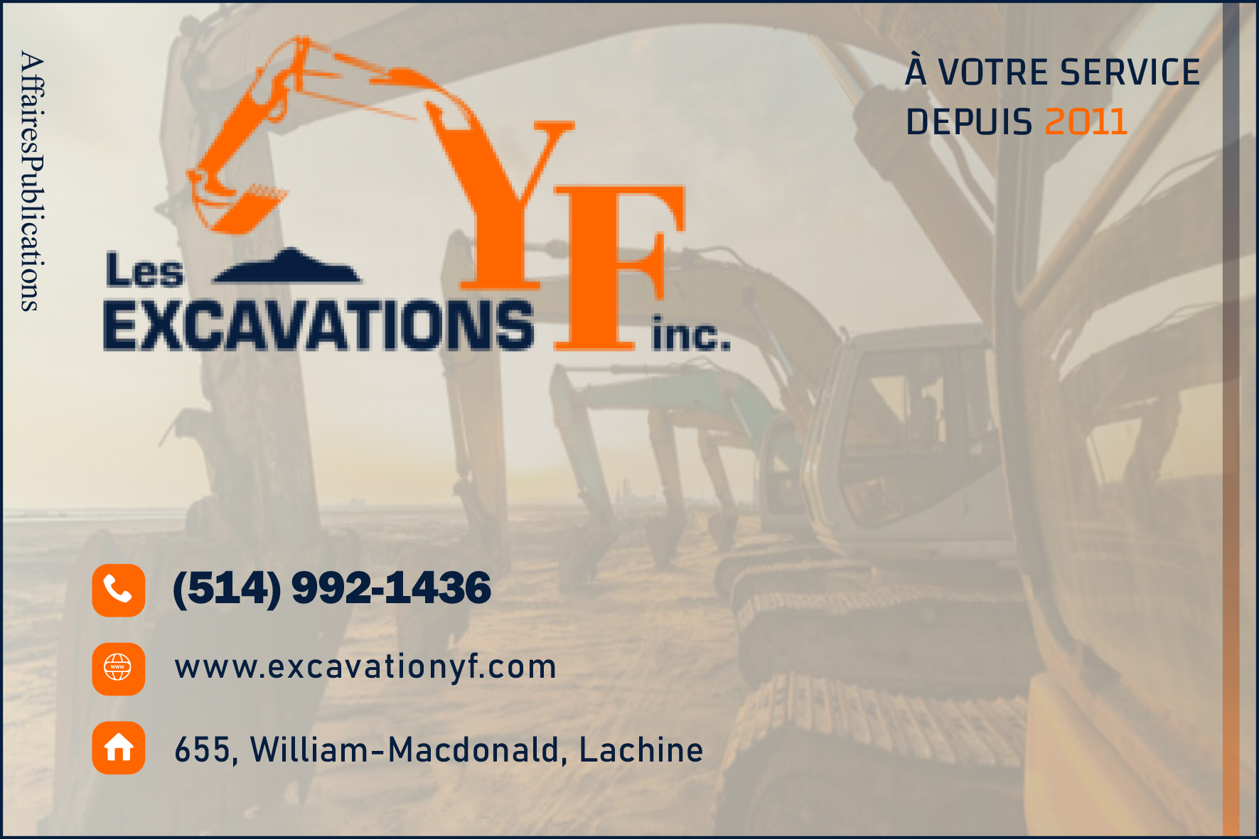 EXCAVATIONS YF INC