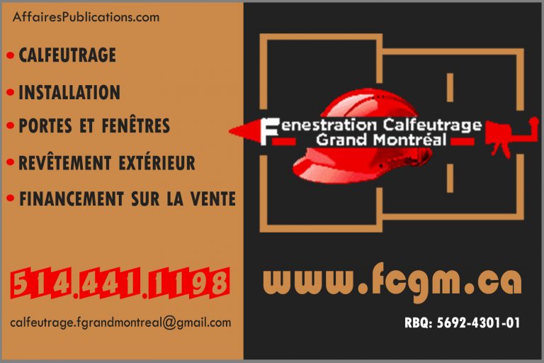 FENESTRATION CALFEUTRAGE GRAND MONTRÉAL INC