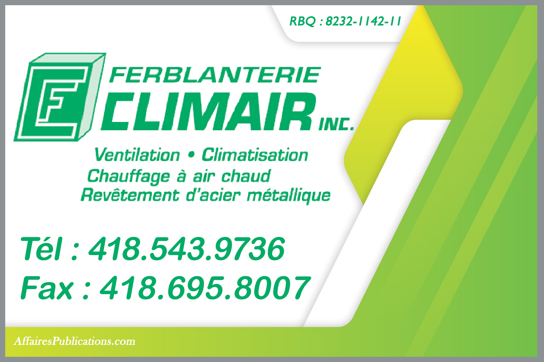 FERBLANTERIE CLIMAIR INC
