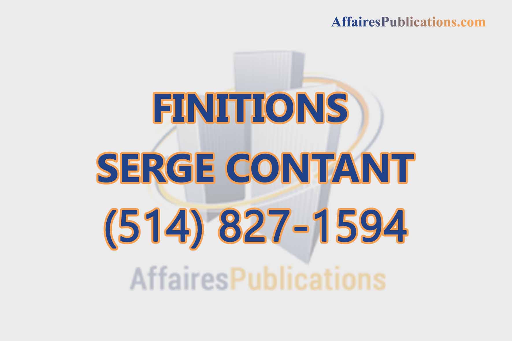 FINITIONS SERGE CONTANT