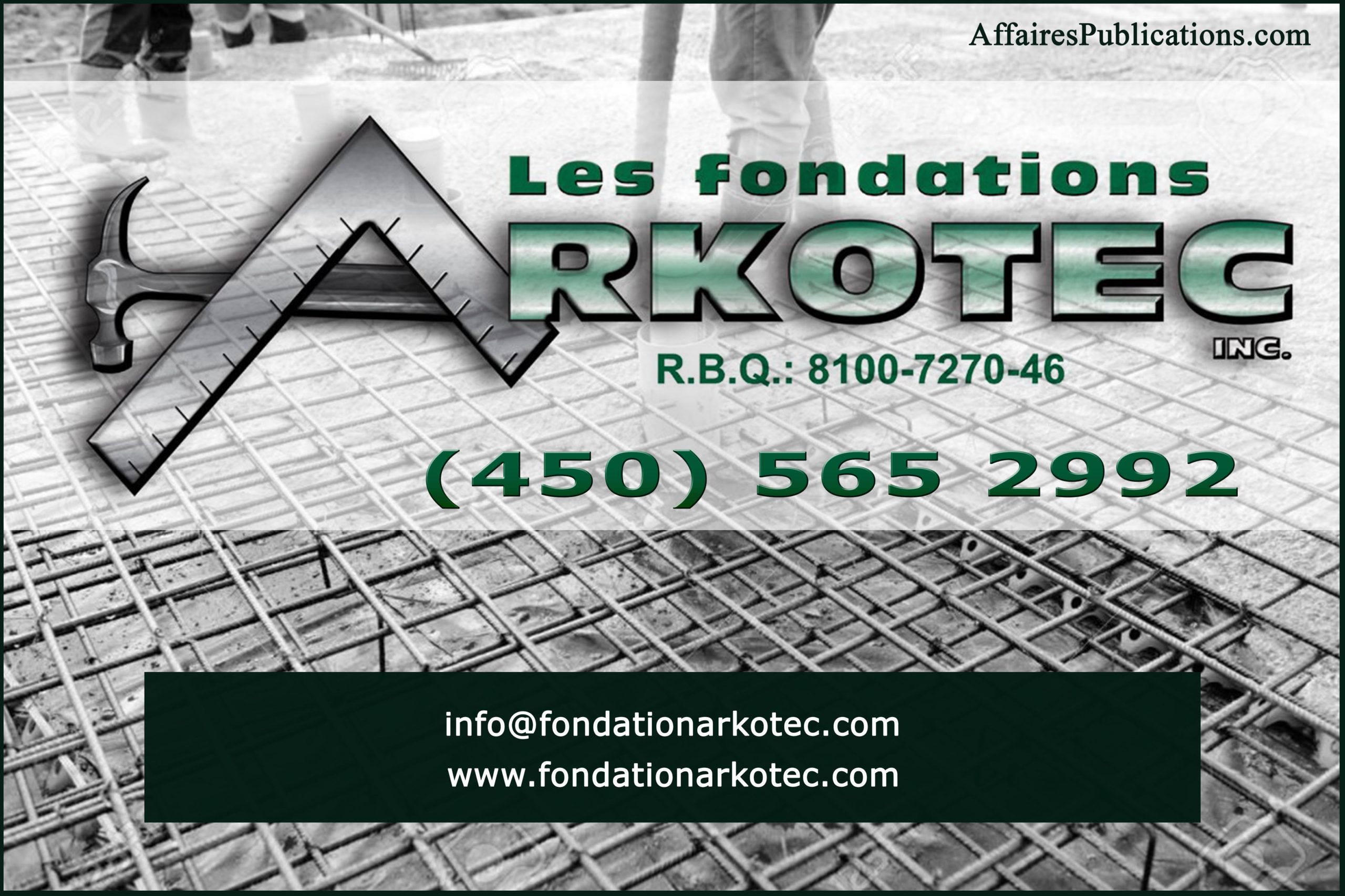 FONDATIONS ARKOTEC INC