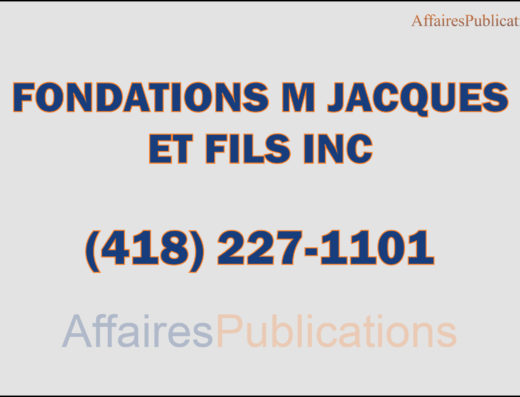 FONDATIONS M JACQUES ET FILS