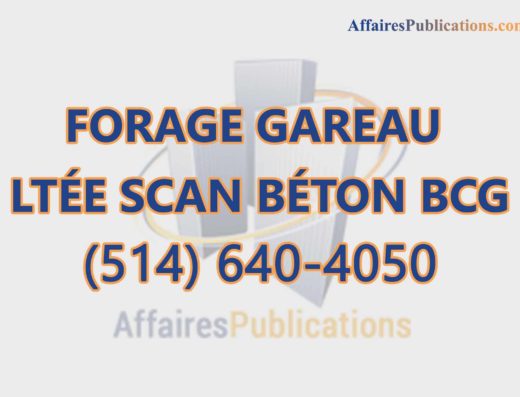 FORAGE GAREAU LTÉE SCAN BÉTON BCG