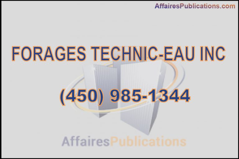 FORAGES TECHNIC-EAU INC
