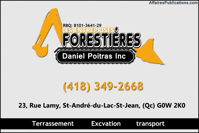 LES ENTREPRISES FORESTIÉRES DANIEL POITRAS INC