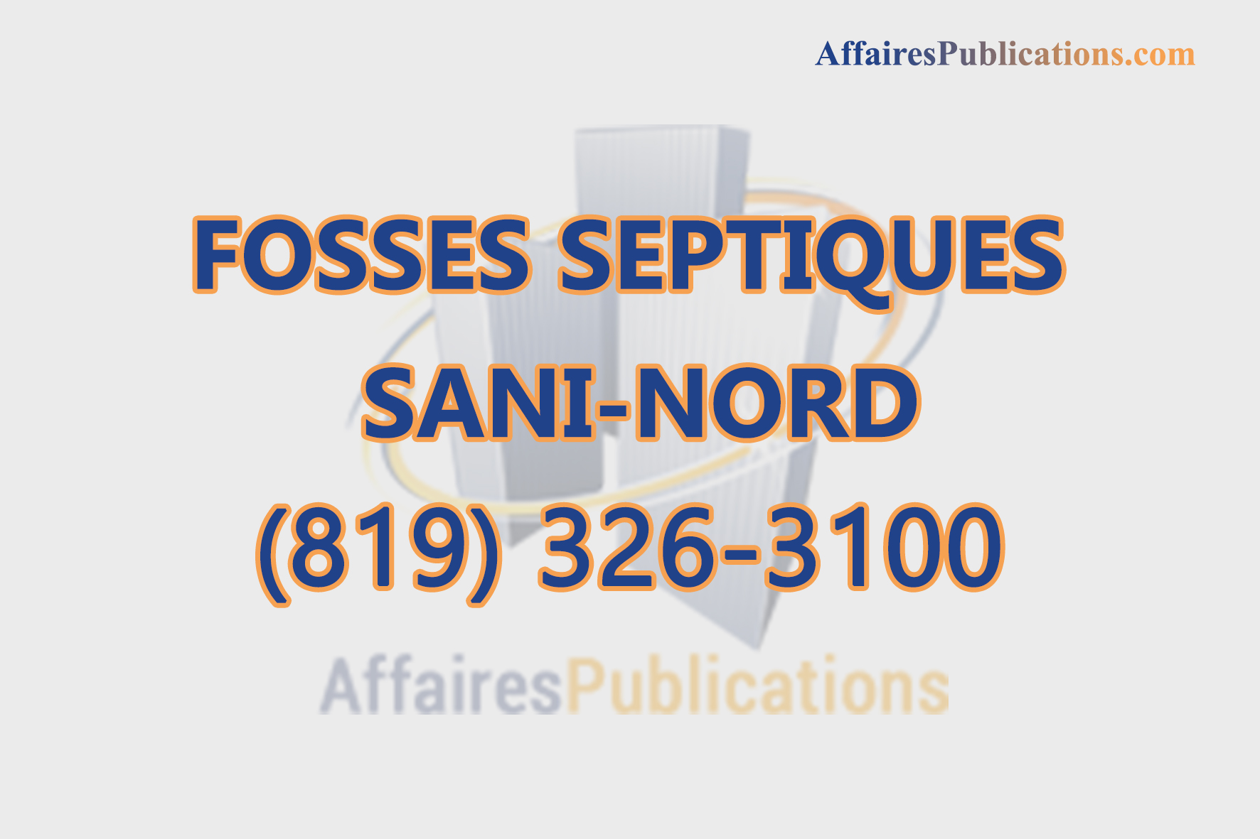 FOSSES SEPTIQUES SANI-NORD