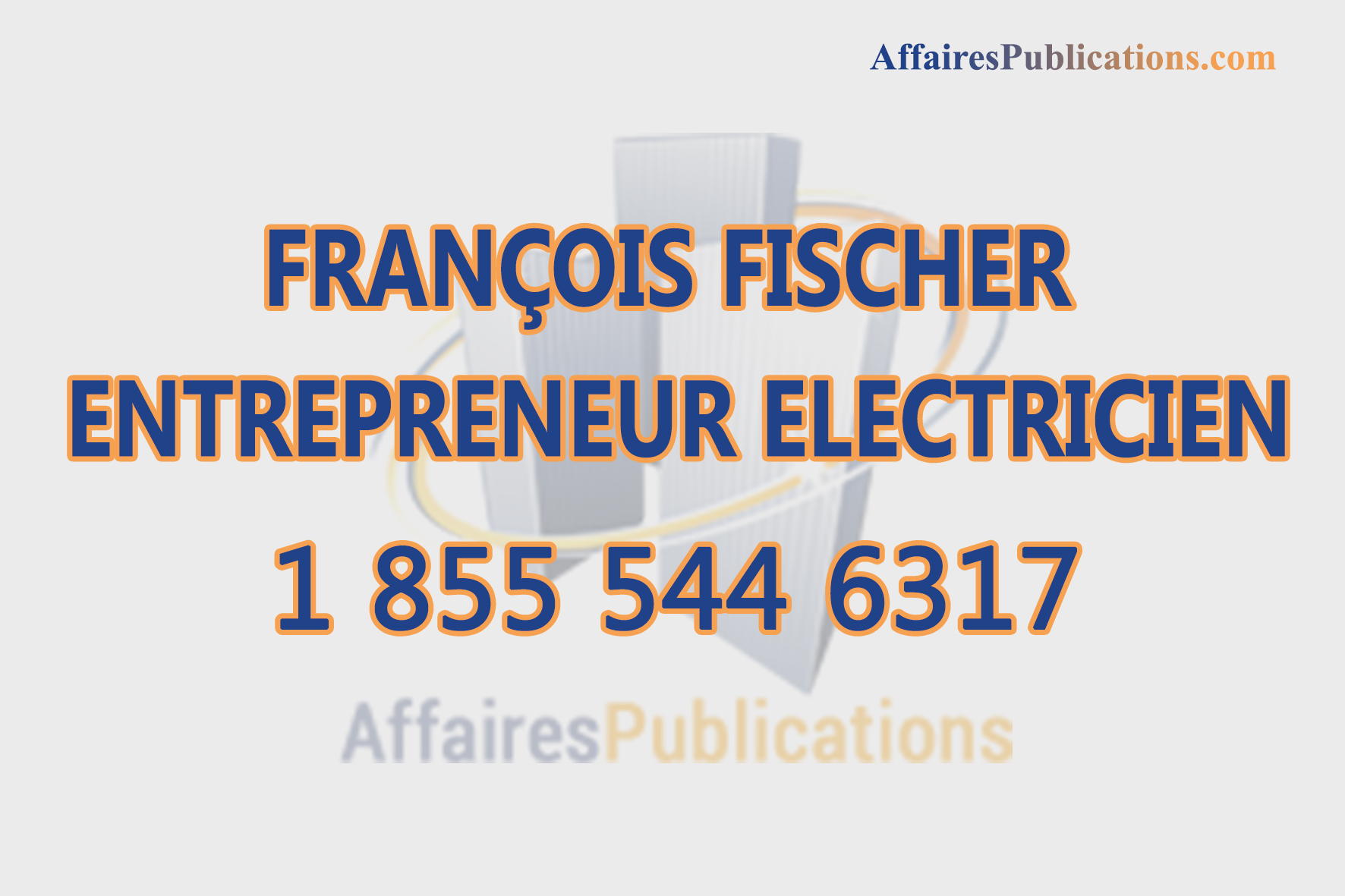 FRANÇOIS FISCHER ENTREPRENEUR ELECTRICIEN