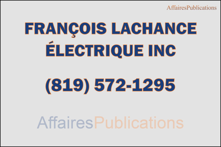 FRANÇOIS LACHANCE ÉLECTRIQUE