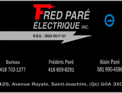FRED PARÉ ÉLECTRIQUE INC