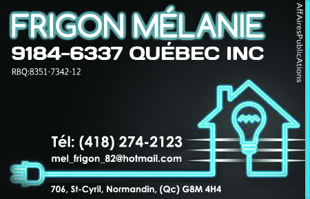 FRIGON MÉLANIE 9184-6337 QUÉBEC INC