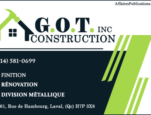 G.O.T. CONSTRUCTION INC