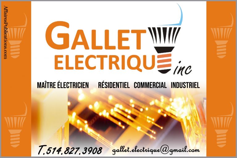 GALLET ÉLECTRIQUE INC