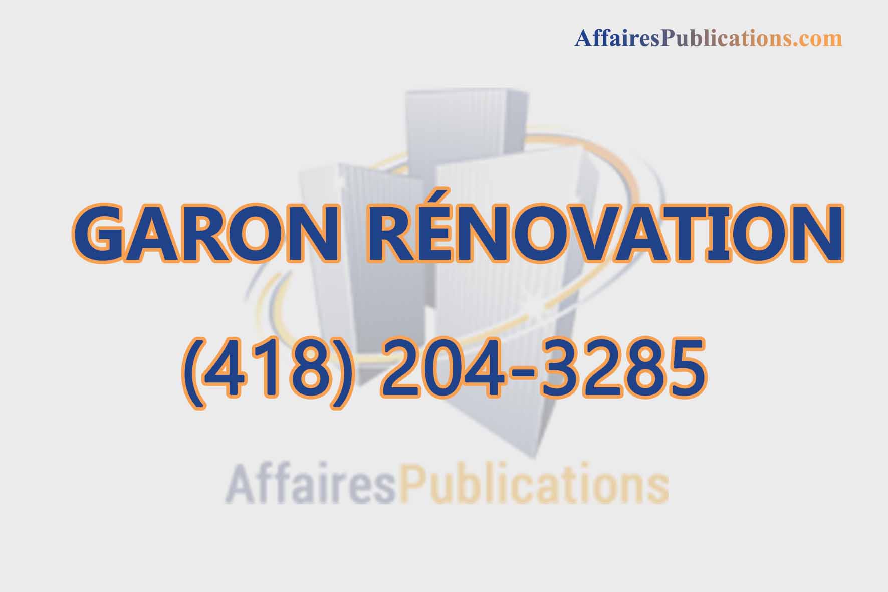 GARON RÉNOVATION INC