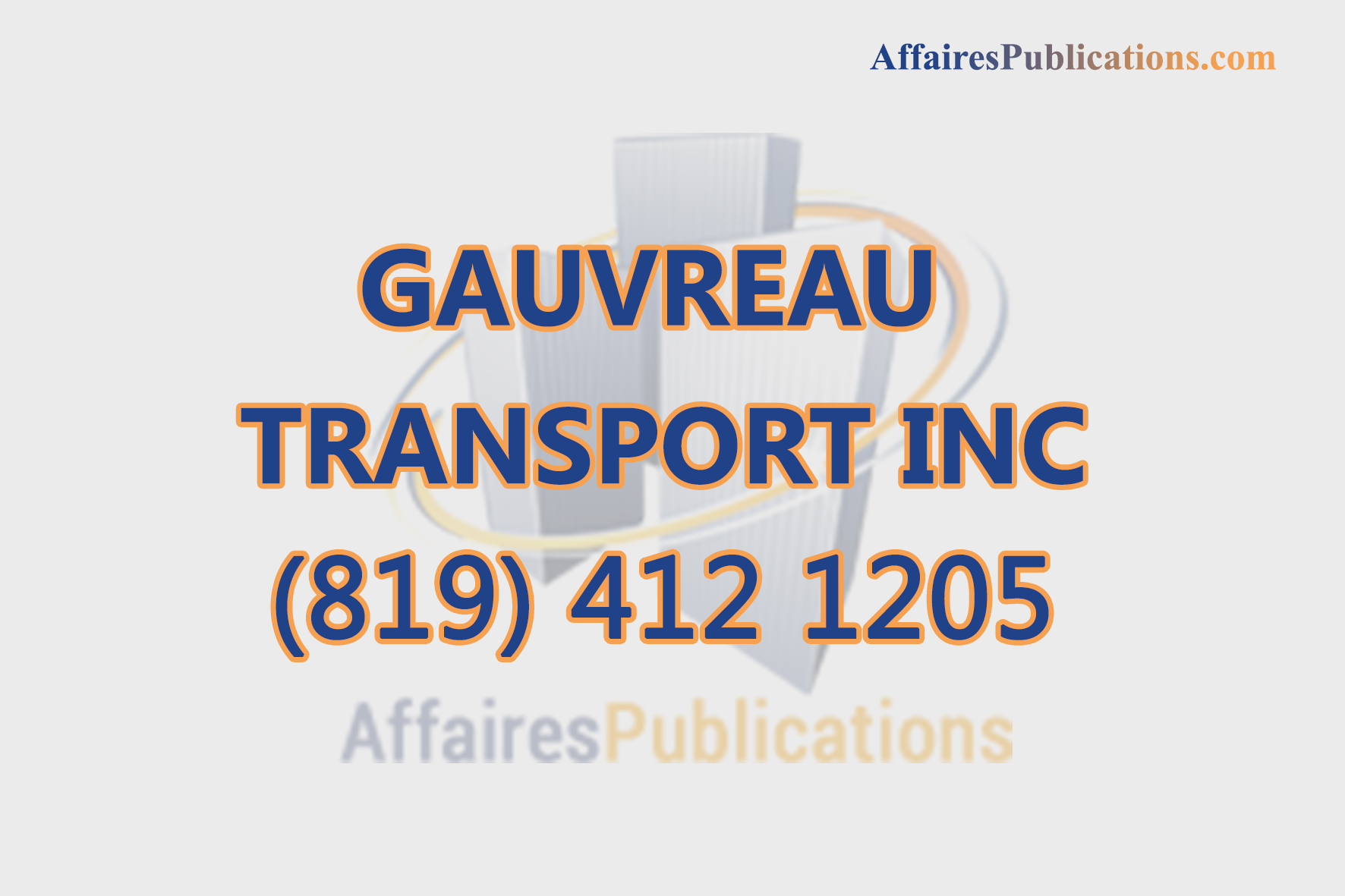 GAUVREAU TRANSPORT INC