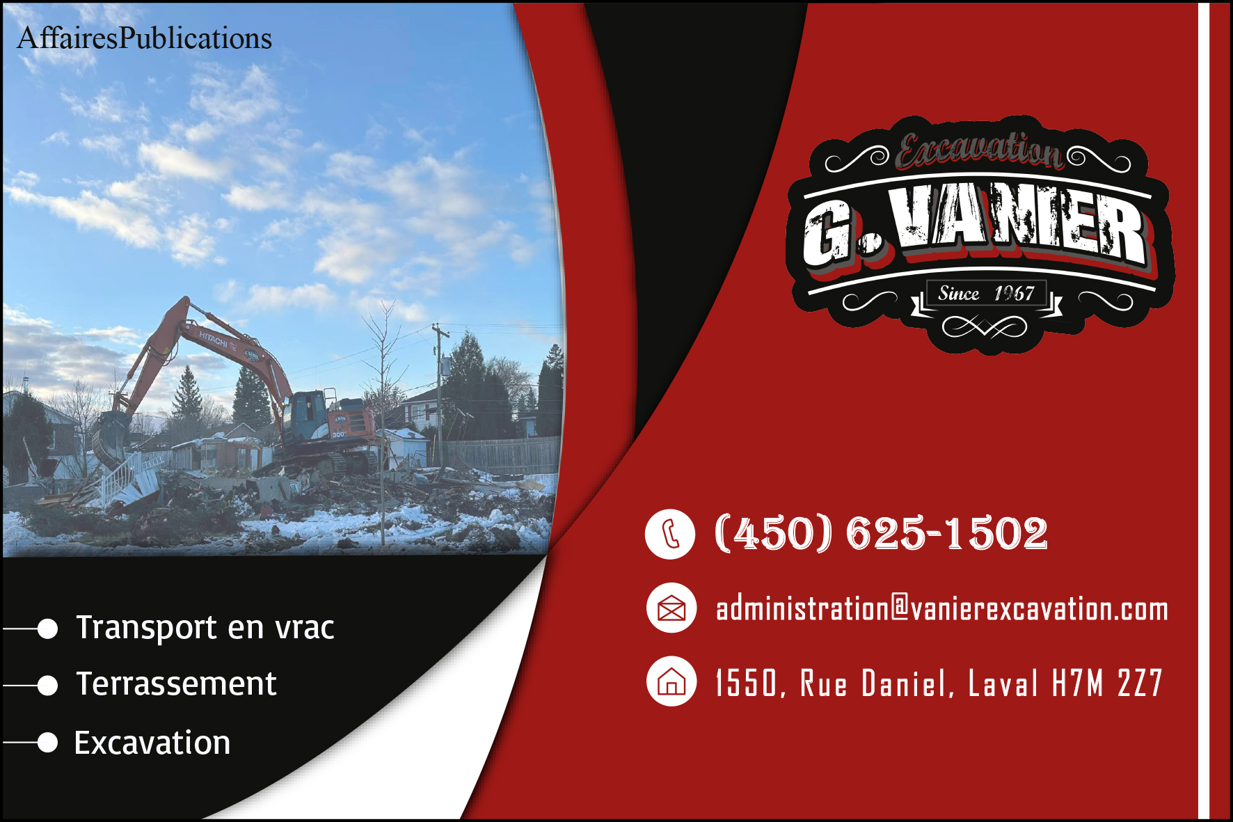 GAÉTAN VANIER EXCAVATION