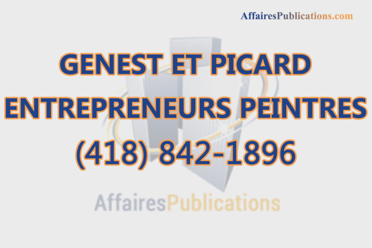 GENEST ET PICARD ENTREPRENEURS PEINTRES