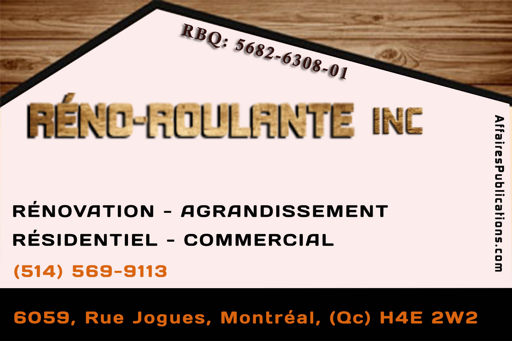 RÉNO ROULANTE INC