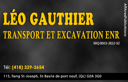 LÉO GAUTHIER TRANSPORT ET EXCAVATION ENR