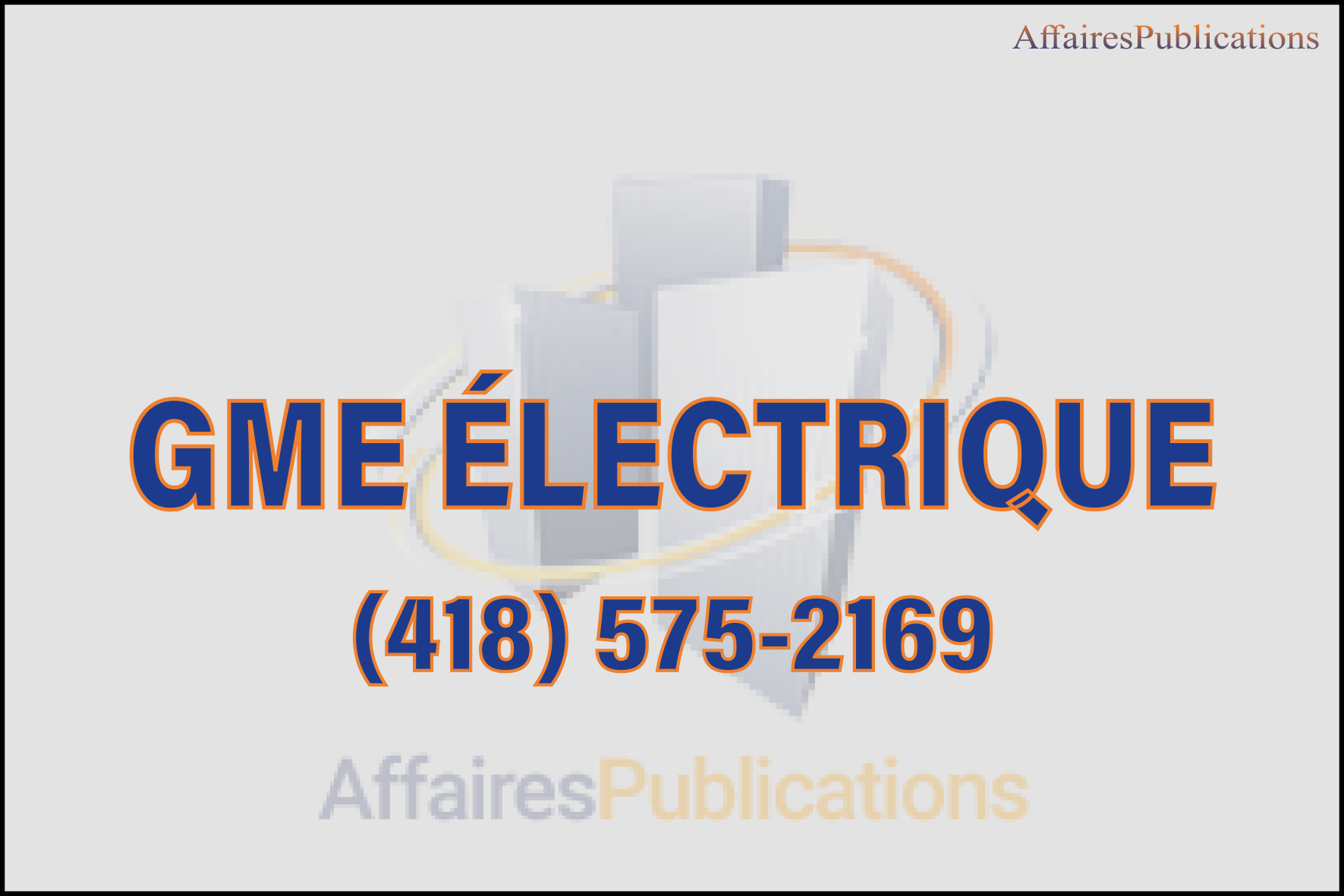 GME ÉLECTRIQUE INC