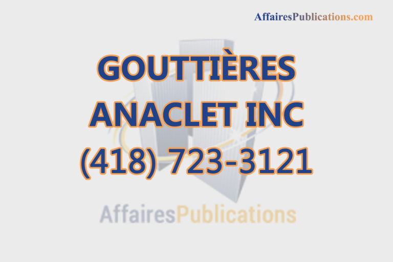 GOUTTIÈRES ANACLET INC