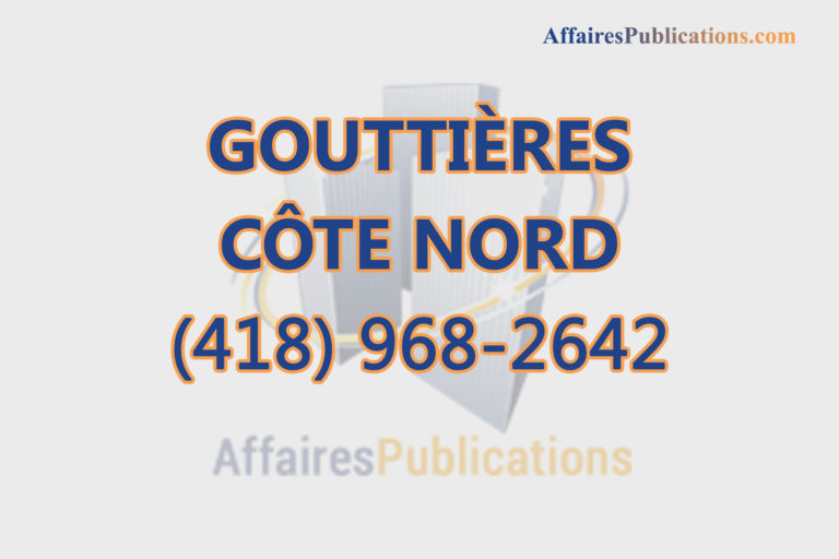 GOUTTIÈRES CÔTE NORD