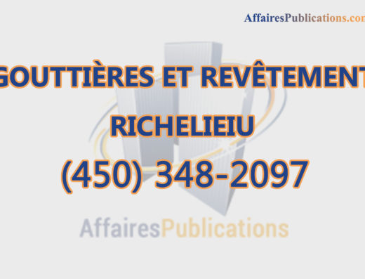 GOUTTIÈRES ET REVÊTEMENT RICHELIEIU