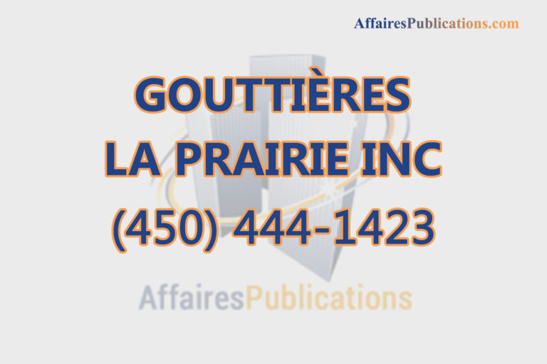 GOUTTIÈRES LA PRAIRIE INC