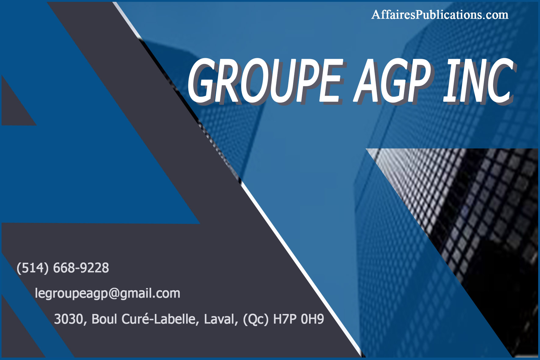 GROUPE AGP INC
