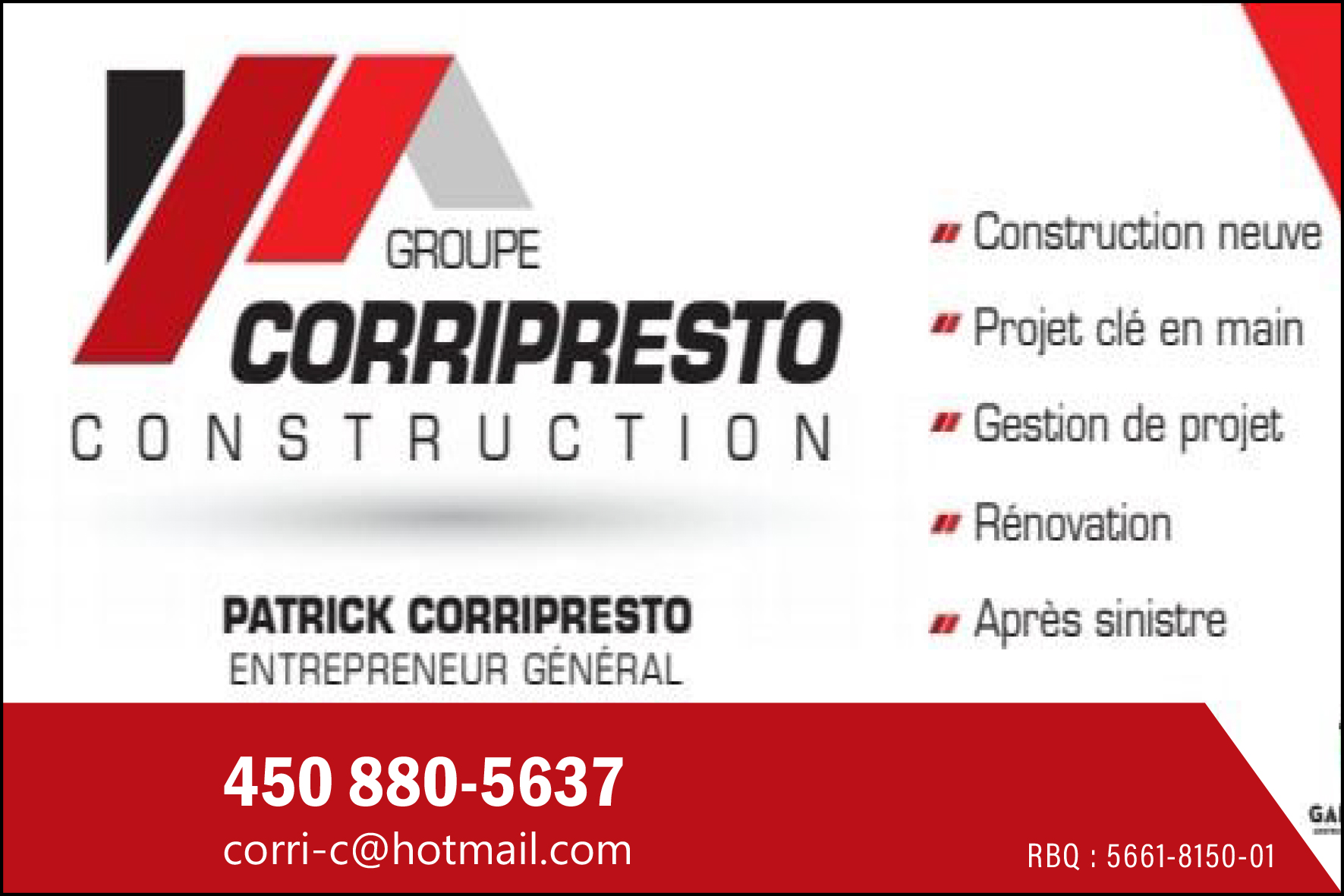 GROUPE CORRIPRESTO CONSTRUCTION