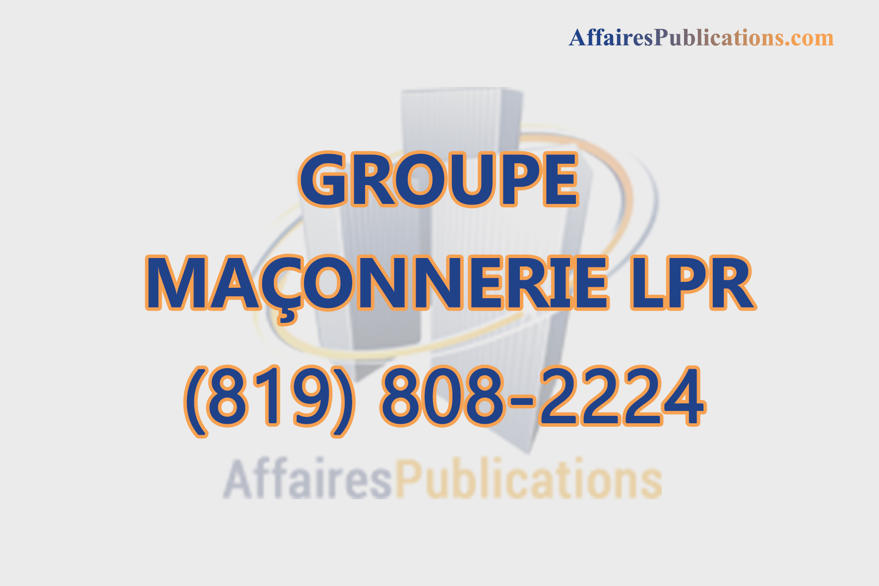 GROUPE MAÇONNERIE LPR