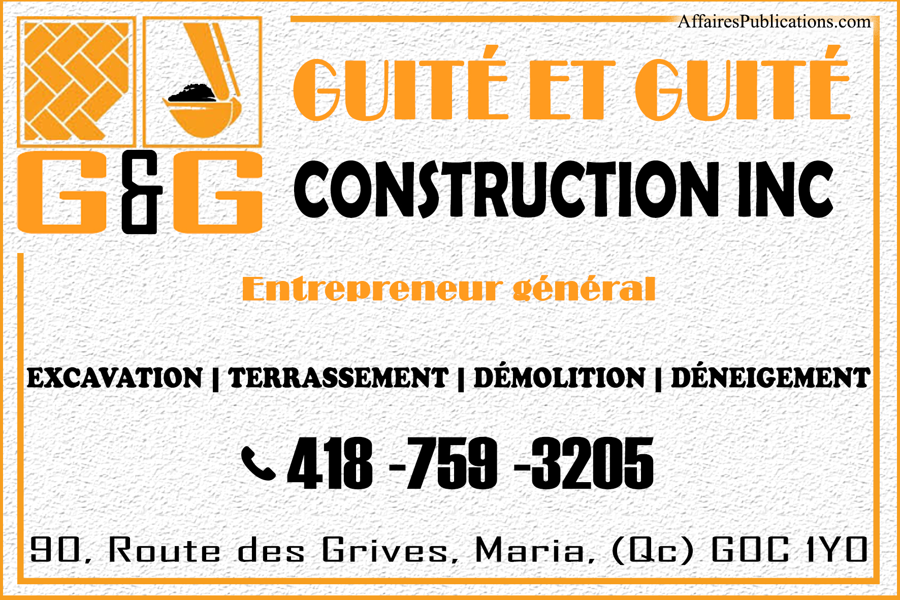 GUITÉ ET GUITÉ CONSTRUCTION INC