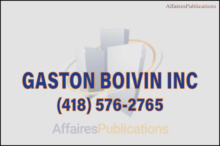 GASTON BOIVIN INC