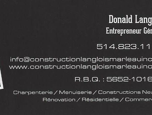 CONSTRUCTIONS LANGLOIS MARLEAU INC