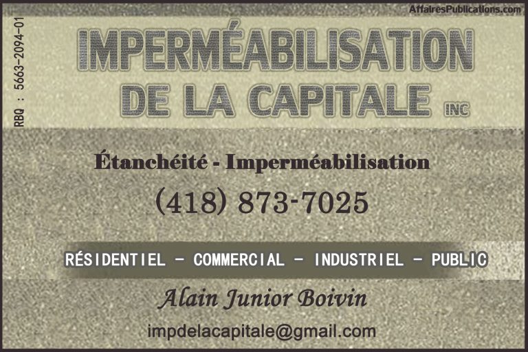 IMPERMÉABILISATION DE LA CAPITALE INC