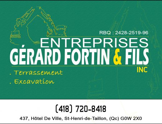 ENTREPRISES GÉRARD FORTIN & FILS INC
