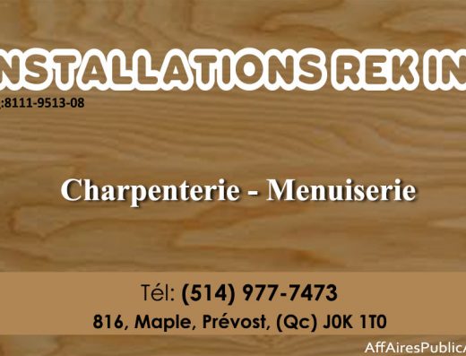 INSTALLATIONS REK INC