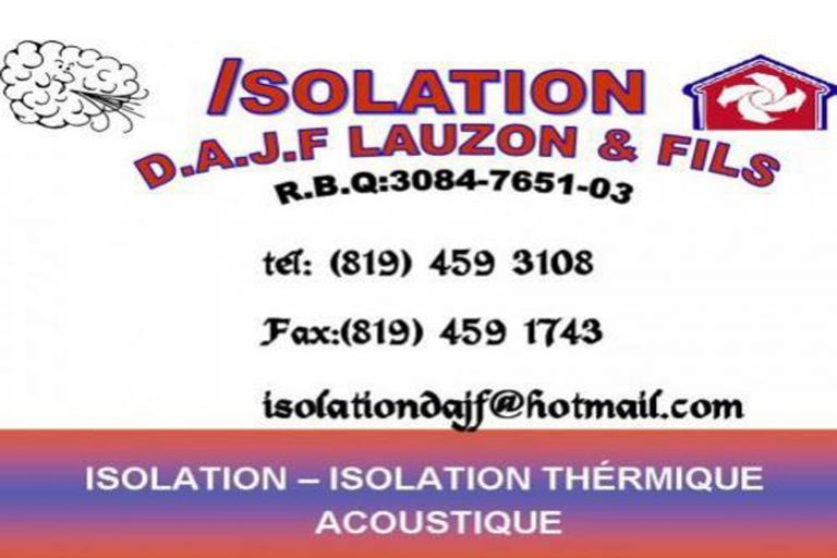 ISOLATION DAJF LAUZON ET FILS