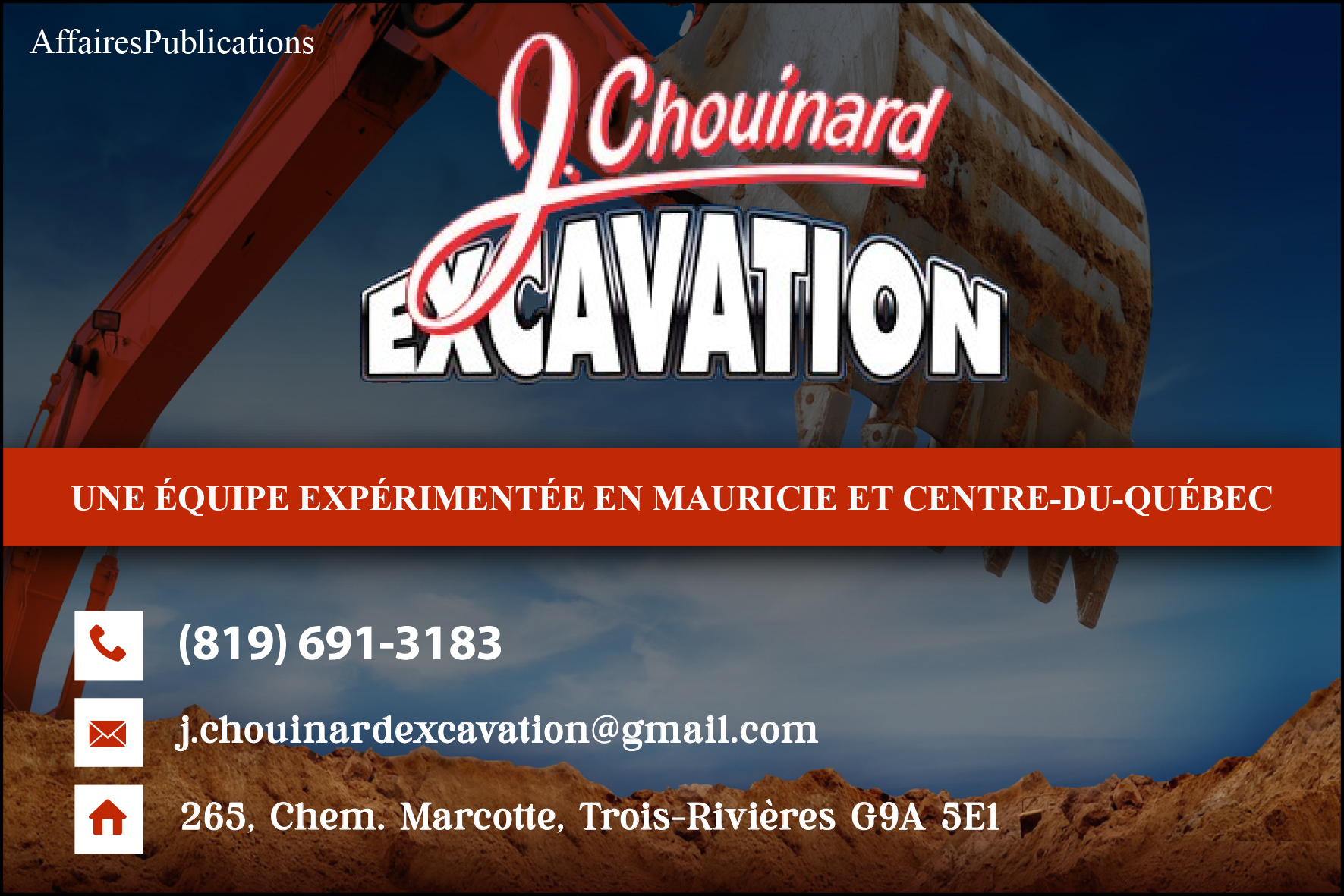 J.CHOUINARD EXCAVATION  9299-7733 QUÉBEC INC