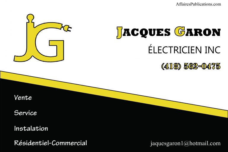 JACQUES GARON ÉLECTRICIEN