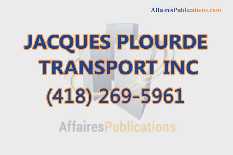 JACQUES PLOURDE TRANSPORT INC
