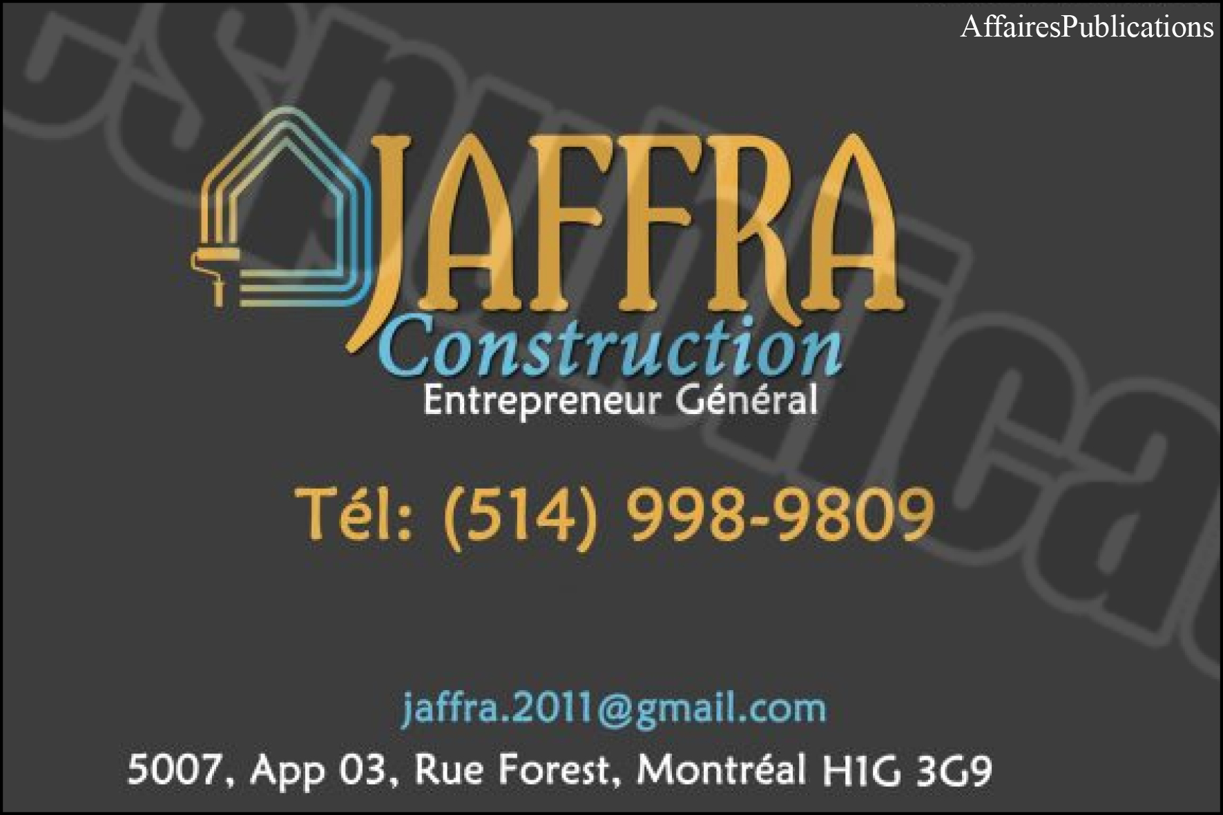 JAFFRA CONSTRUCTION